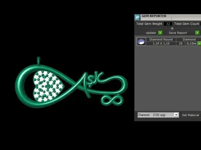 Pendant P196 3D Print Model 3D print model