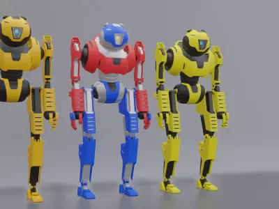 Sci-Fi Robot 3D model shop