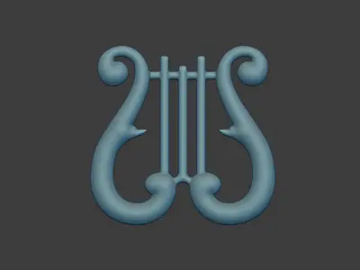 Musical Stand Pendant 3d Model 3D print model