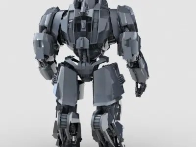 Skull Robot 3D model