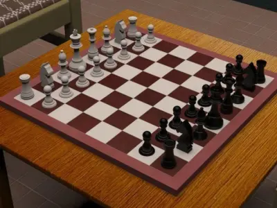 The Chess board  3D model