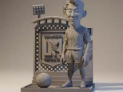 Son Heung min - LAFC Diorama   3D print model