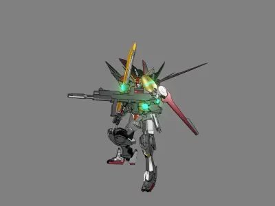 Attacker Gundam 24 3D model