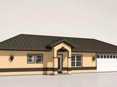 House-007 - Low Poly 3D model