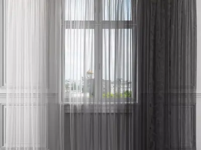 Curtain Set 331 3D model