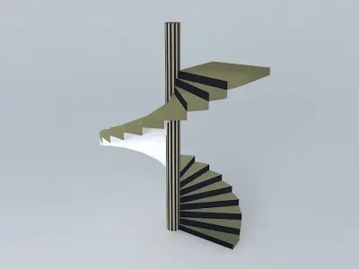 Spiral ladder 2 3D model