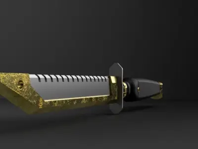 Jedi Fallen Order Concept Art Boone Kastis Jedi Hunter Knife 3D print model