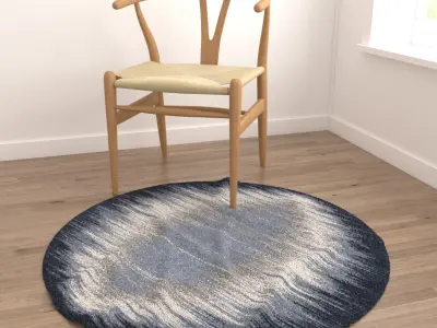 Round Rug Set 129 3D model