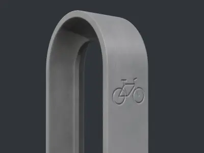 Bike Rack 21 PBR Game Ready Low-poly 3D model