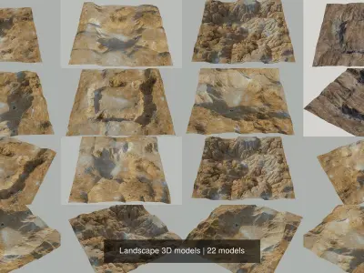 Landscape 3D models 3D Model Pack