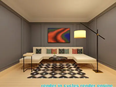 LIVING INTERIOR COLLECTION   3D model