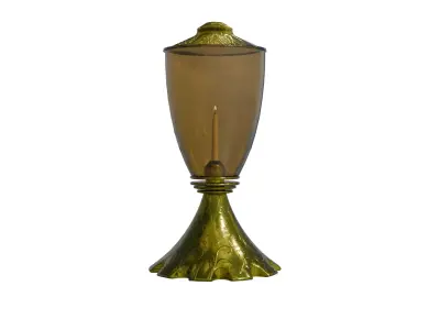 Mystic Candle Holder Stylized  Medieval Environments Low-poly 3D model