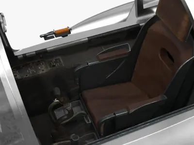  North American F-86 Sabre Jet Fighter Silver Yellow Flight Pose Simplified 