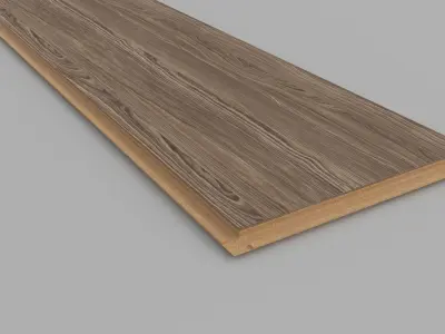 Laminate Wooden Plank Low-poly 3D model