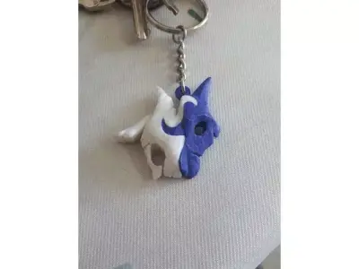 Kindred Mask Keychain - League of Legends 3D print model