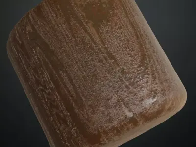 Modern Blue Stained Wood Geometric Mosaic PBR Seamless Texture