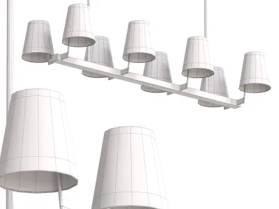 Corniche Linear Chandelier 3D model