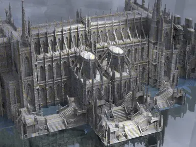 Secret Cult Cathedral of Cthulhu Extended 3D model