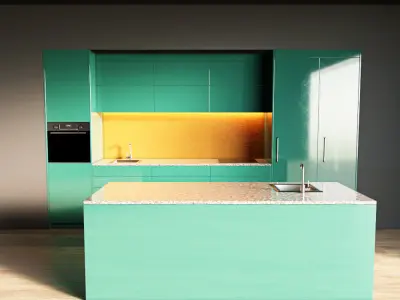 53-Kitchen5 glossy 5 3D model