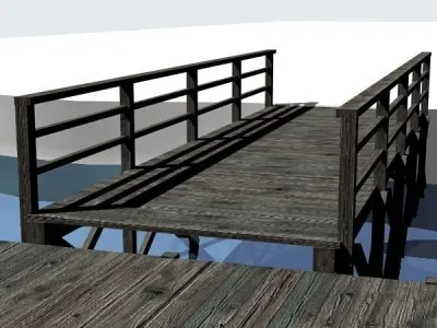 Dock 06 Low-poly 3D model