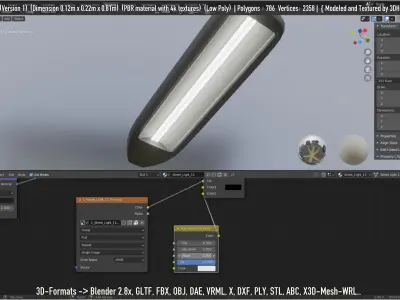 Street Light -11- Low-Poly Version -1- Low-poly 3D model