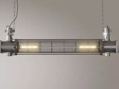 Industrial tube lamp  3D model
