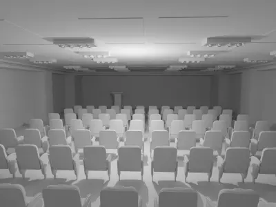  Briefing Press Room No Material 3D model
