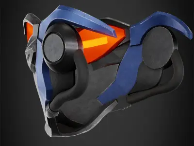 Overwatch Soldier-76 Mask for cosplay 3D print model