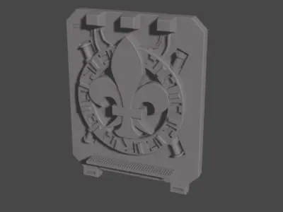 Battle sister transport side doors 3D print model