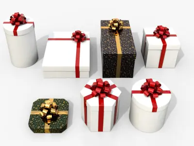  Gift Boxes - Rosette Ensemble 