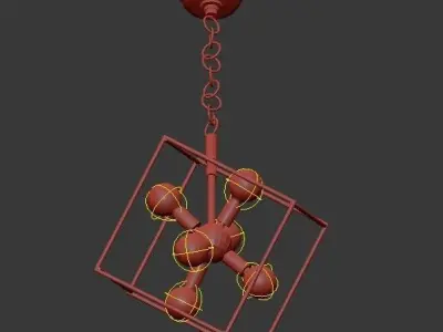 ROUNDOUT cube chandelier 3D model