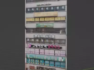 building Free low-poly 3D model 4