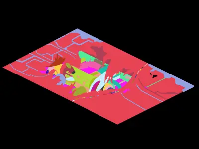 Laser - blasting the road 01 3D model