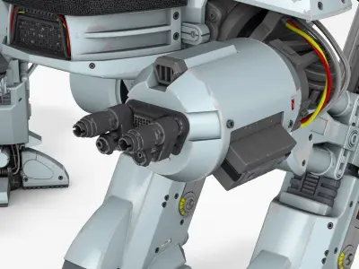 ED-209 two at - robots 3D model