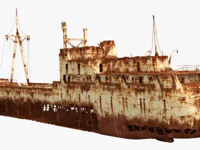  Rusty Cargo Ship Wreck Vessel Old Rust Brown 