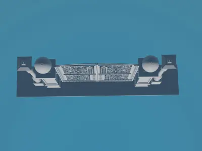 Gateway Exterior Gate 3D model