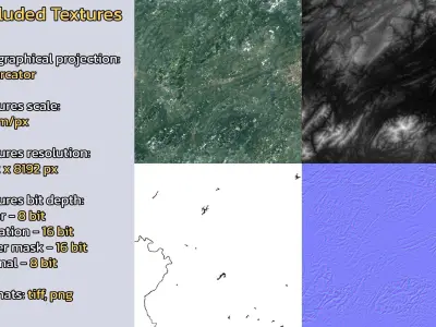 Lianyuan China City Landscape 3D Model 3D model