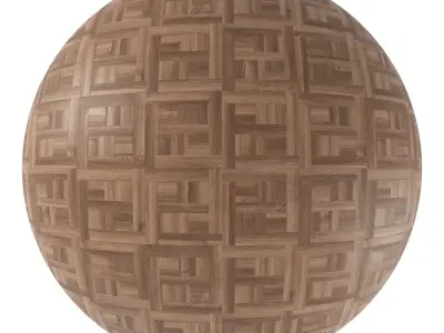 Parquet - Laminate - Wooden floor 4 in 1 3D model 29