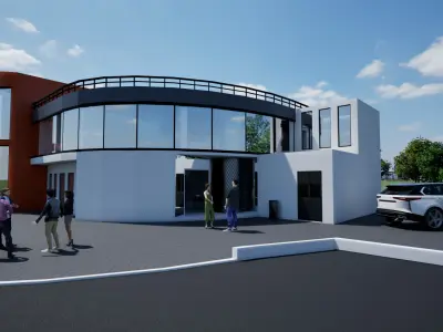 Oficce street urban 3D model