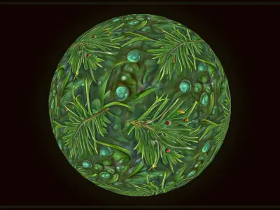 Grass Pine Forest Floor --20 TEXTURES-- Hand-painted --PACK 3--- Texture