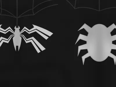 Spectacular Spider - Man Symbiote Suit 2 Low-poly 3D model