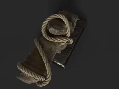 Wooden Lamp 3D model