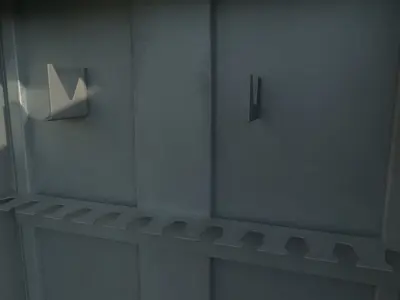 Weapon Shelf Low poly Low-poly 3D model