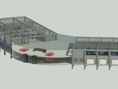 Office Shop School Modern Building Revit 3D print model