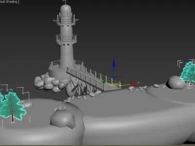 LIGHT HOUSE  Low-poly 3D model