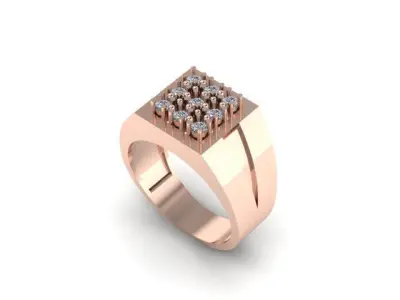 Man Wedding Ring ready to print 3D print model