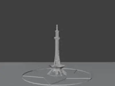 Minar e pakistan blender blend 3D model