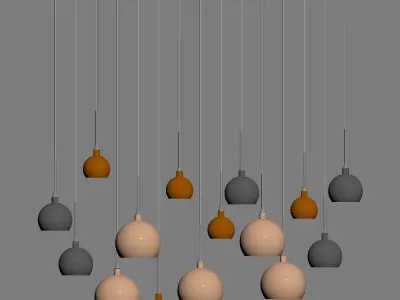 Dar AUR6264 Aurelia 15 Light Bar Pendant 3D model