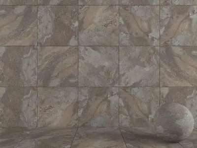 Stone Wall Tiles Rajasthan Black 80x80 Set 2 Texture