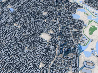 Tel Aviv-Yafo City Israel 3D model